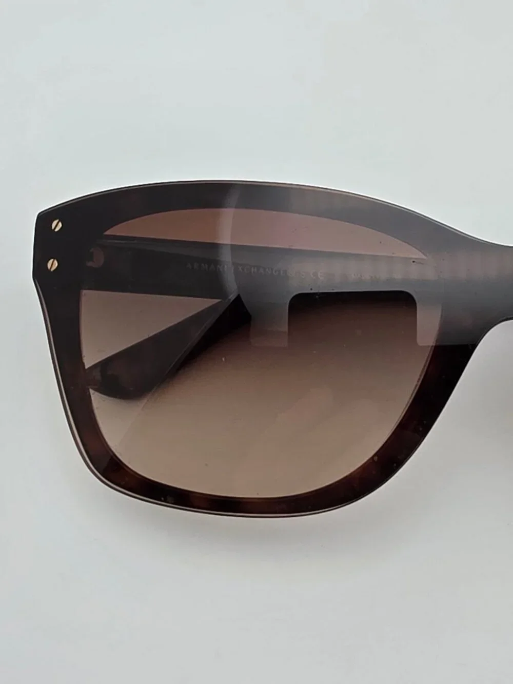 Armani Exchange AX4027S Tortoise Frame Brown Gradient Lens Shield Sunglasses